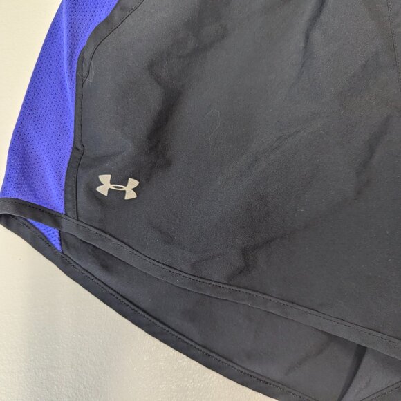 Under Armour Size Small Black and Purple Running Shorts - Picture 4 of 15